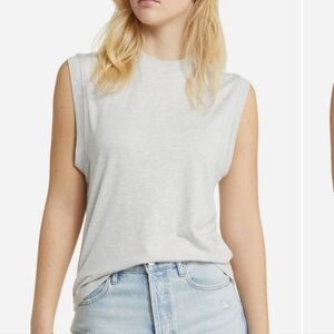 TOPSHOP Gray Sleeveless Top